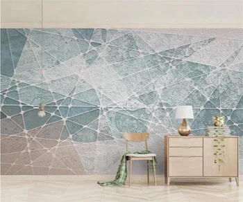 Prispôsobený nástenná maľba abstraktných de parede 3d trojuholník moderný jednoduchý Nordic geometrie obývacia izba, spálňa pozadia, tapeta na stenu