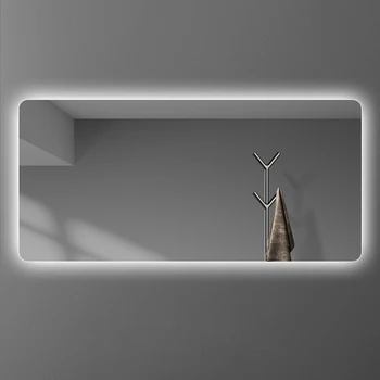 Nástenné Kúpeľňa Zrkadlo S Led Svetlo, Dotyk Ovládanie Veľké Smart Miroir Obdĺžnikový Sprchovací Espejos De Baño Domáce Dekorácie