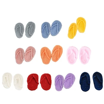 Krásne BabeBorn Accesorios Obrázok Oblečenie Háčkovanie Flip-flops Multicolors 40JC