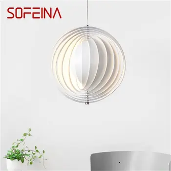 SOFEINA Prívesok Svetlo Moderné Tvorivé Biele LED Svietidlá Svietidlá Pre vnútorné Dekoratívne Jedáleň