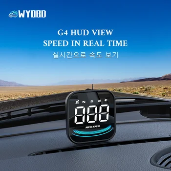 WYOBD G4 Head Up Display LED Auto Rýchlomer Smart Digitálny Budík Pripomienka GPS HUD Auto Príslušenstvo pre Všetky Auta