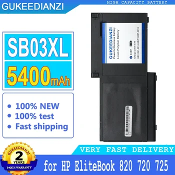 5400mAh GUKEEDIANZI Batérie SB03XL pre HP EliteBook 820 720 725 G1 G2 HSTNN-IB4T HSTNN-l13C HSTNN-LB4T SB03046XL