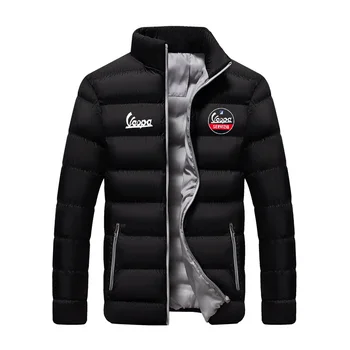 2023 Mužov Vespa logo módny trend na zips, bavlna oblečenie v zime sneh teplej štýl mužov značky classic Top Bunda chaqueta hombre