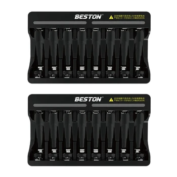 Beston 2X 8 Slot Rýchly, Inteligentný Inteligentný Lítiové Batérie, Nabíjačky Pre 1,5 V AA AAA Nabíjateľné Batérie Rýchlu Nabíjačku