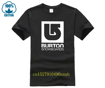 BURTON Cool Tričká Pre Mužov Krátke Rukáv Tričko Značky Mužov s Čistej Bavlny Nadrozmerné T-shirt