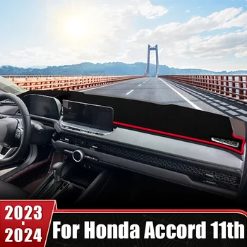Pre Honda Accord 11. 2023 2024 Auto Panel Kryt Vyhnite sa Svetlo Rohoží, Anti-UV protišmyková Podložka Prístrojový Panel Koberec Príslušenstvo