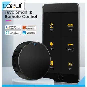 CORUI Wifi Tuya Inteligentné Univerzálne IR Diaľkové ovládanie domácich Spotrebičov IR Diaľkový ovládač Pre Smart Život APP Alexa Google