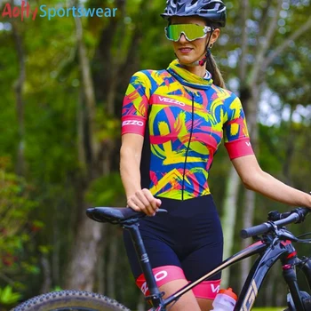 Vezz0 Krátke Cyklistické Oblečenie Triatlon Skinsuit Sady MTB Jumpsuit Súpravy Žien Jersey Macaquinho Ciclismo Feminino Lete