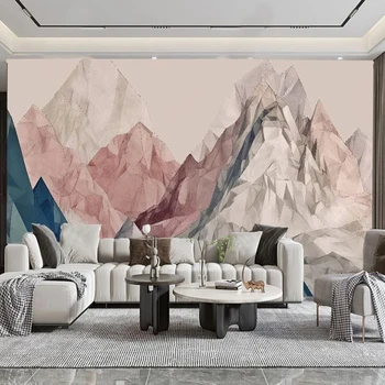 Vlastné 3D nástennú maľbu, Tapety Moderné Umenie Abstraktné Marble Mountain Nástenné Maľby Obývacia Izba, Spálňa Steny Domova 3D Papier Peint