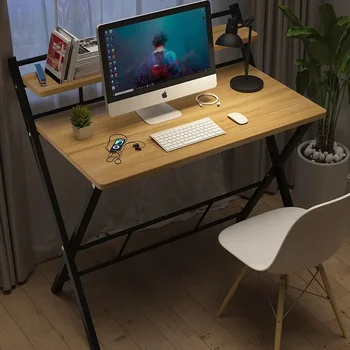 Inštalácia Bez Skladacia a Prenosné, Jednoduché Štúdia Stôl Domov Spálňa Písací Stôl Jednoduchý Vonkajší Office Počítač Tabuľka