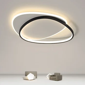 Moderné LED Stropné svietidlo Spálňa Štúdia Obývacia Izba Krytý Železa Izby Dekorácie Kolo Akryl Šatňa Dekor Svietidlá