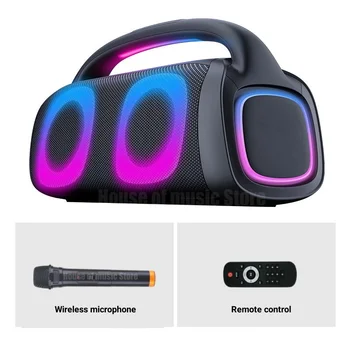 Vysoká Kvalita Bluetooth Reproduktory Rodinné Stretnutie Karaoke Systém Prenosné Bezdrôtové Vonkajšie Boombox 40W Vysoký Výkon Mega Subwoofer
