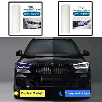 PPF TPU Smart Photochromic Svetlometu ochranný Film Farba-Zmena Self-healing Anti-scratch Film Pre Akékoľvek Auto na Čítanie Dekorácie