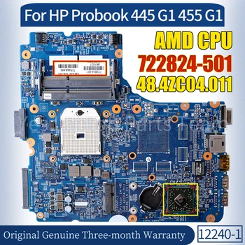12240-1 Pre HP Probook 445 G1 455 G1 Notebook Doske 722824-501 AMD CPU 100％ Testovaný Notebook Doska