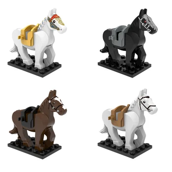 Stavebné Bloky Cartoon Kôň Tri Kráľovstvo War Horse Údaje Deti Hračky Pre Deti darček