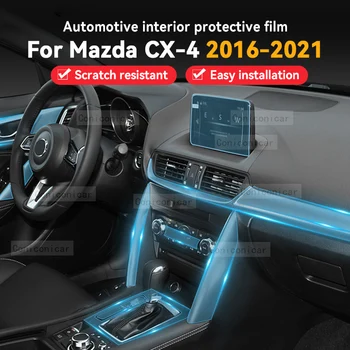 Pre Mazda CX-4 CX4 2016-2021 Interiéru Vozidla Stredu Obrazovky Konzoly Ochranný Film Anti-scratch Opravy film Nálepky Príslušenstvo