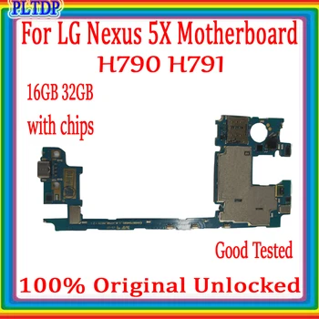 16GB 32GB Doske 100% Testované Dobrom Pre LG Nexus 5X H790 H791Motherboard Pôvodné Odomknutý Logic Board