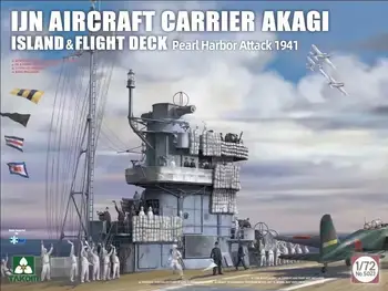 TAKOM 5023 Mierke 1/72 IJN lietadlová AKAGI OSTROV&palubný Útoku na Pearl Harbor 1941 Model Auta