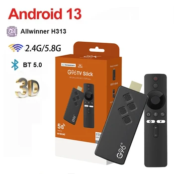 G96 4K, Smart TV Stick Android 10 ATV OS Set Top Box Allwinner h313 2GB16GB 2.4 G/5G Wifi Bluetooth4 Youtube Media Player