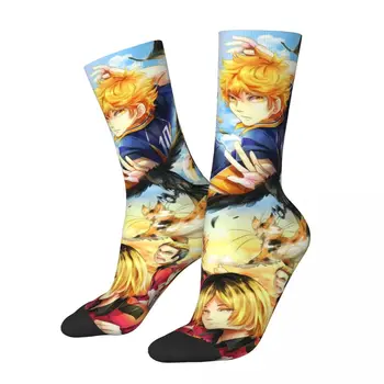 Nový Muž Mužov Ponožky Blázon Karasuno Tím Ponožka Polyester Japonské Anime Haikyuu Grafické dámske Ponožky Jar Leto Jeseň Zima