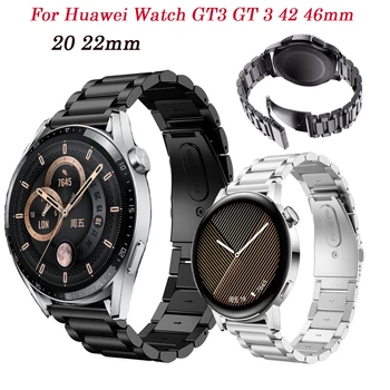 Kov 20 22 mm Smartwatch Pásmo Pre Huawei Sledovať GT3 GT 3 42 46 mm Náramok Popruhy Pre GT 2 GT2 Pro Watchband Pás Náramok Correa