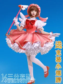 Anime Card Captor Kinomoto Sakura Cosplay Kostým Vysokej Kvality Uniformy Kostýmy Pre Dievčatá 2022 Ženy Šaty Veľkosti XS-XL Nové