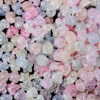 50pcs akryl priehľadné farebné cukríky-farebné láska päť-špicaté hviezdy korálkové diy náramok prívesok