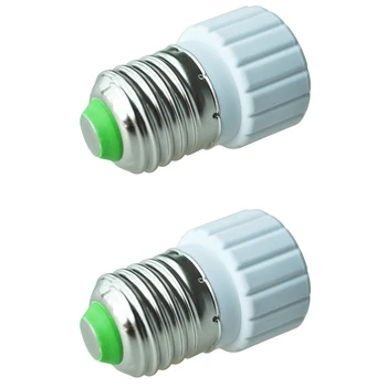 2X E27 Na Gu10 Rozšíriť Základňu Led Cfl Svetla, Žiarovky Lampy Adaptér Converter Skrutku Zásuvky