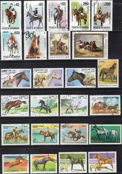 50Pcs/Veľa Kôň Pony Pečiatka Téma Všetky Odlišné Od Mnohých Krajinách Č Opakovať Poštových Známok s Post Označiť za Zber
