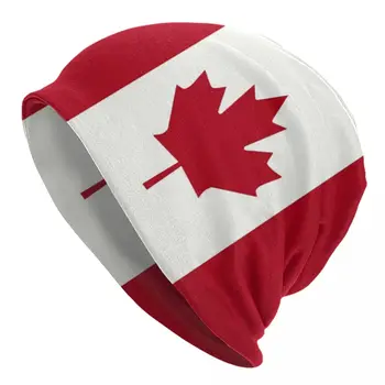 Vlajka Kanada Kapoty Klobúk Pletenie Klobúk Muži, Ženy V Pohode Unisex Dospelých Vlastenectvo Zime Teplé Čiapky Spp
