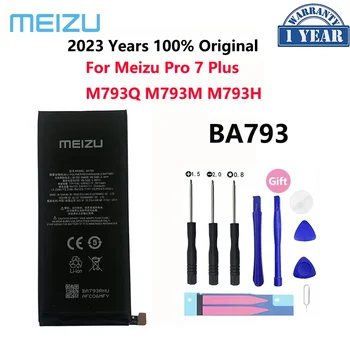 100% Nový, Originálny 3510mAh BA793 Náhradné Batérie Pre Meizu Pro 7 Plus M793 M793H M793M M793Q Batérie Telefónu Bateria