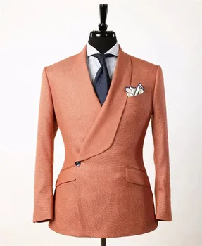 Orange Priateľ Sa Hodí Aj Na Svadobné 2023 Jedno Tlačidlo 2 Kusy Pre Mužov Formálne Vlastné Smoking Homme Gentleman Business Ležérne Oblečenie