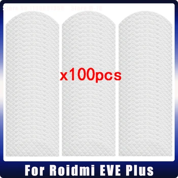 100 Ks Jednorazových Mop Rag Podložky Pre Xiao Roidmi EVE Plus Robotický Vysávač Vysoká Kvalita Tkaniny Príslušenstvo