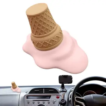 Cartoon Auto Ozdoby Rozpustené Ice Cream Tvar Osviežovač Vzduchu Auto Ručné Detail Živé Dlhotrvajúca Vôňa Auto Stredovej Konzoly