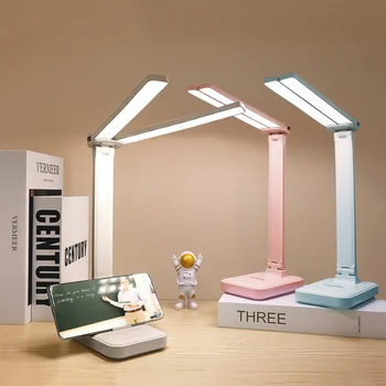 LED Stolná Lampa 3 Úrovne Stmievateľné Dotyk Nočné Svetlo USB Nabíjateľné Ochrana Očí Skladacie Stolové Svietidlo Pre Spálne Posteli Stôl
