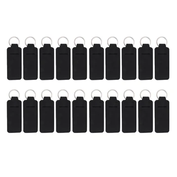 10 Ks Tvorivé Keychain Neoprénová Chapstick Držiteľov Dezinfekčné Prostriedky Na Ruky Fľašu Tlačidlo Krytu Reťaze (Black)