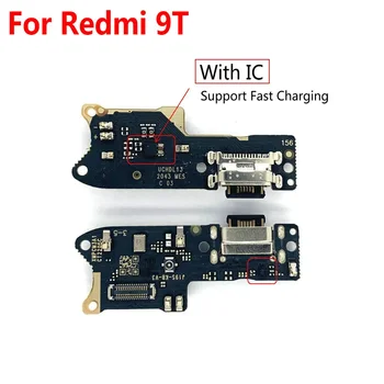 Pre Redmi 9T Nabíjania cez USB Port, Mikrofón Mikrofón Konektor Doku Rada Flex Kábel