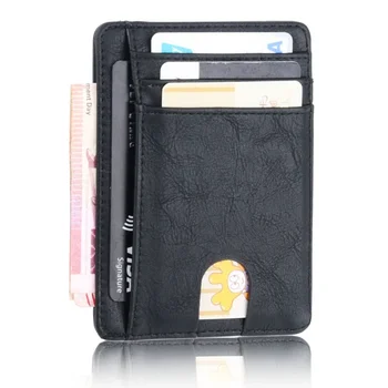 Slim RFID Blokovanie Kožené Peňaženky, Kreditné ID Kartu, Držiak na Kabelku Peniaze Prípade pre Mužov, Ženy 2023 Módna Taška 11.5x8x0.5cm