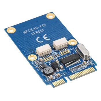 Mini PCI-E Dual-Port USB2.0 Adaptér Karty Na základnej Doske, Alebo Notebook Rozširujúca Karta S MINI PCIE Rozhranie