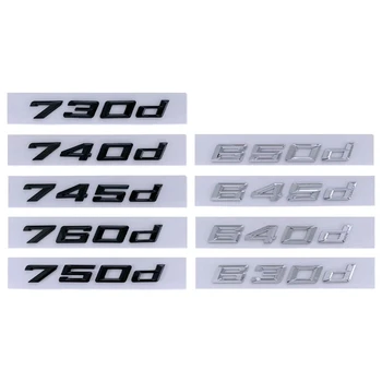 3D ABS Kufri Logo 630d 640d 645d 650d 730d 740d 745d 750d 760d Znak, Odznak Písmená Nálepka Pre BMW G11 G12 G70 G32 F06 F13