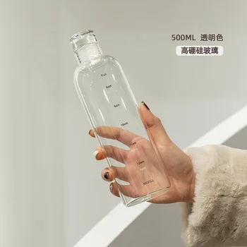 2022Fashion sklo pohár vody, transparentné a jednoduché, krásne zabalený, darček