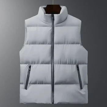 Pánske zip golf bunda, vetru teplá vesta, móda, jeseň a zima