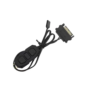 2023 Nové 5V 3Pin ARGB Konektor Diaľkového Ovládania Svetla Radič LED Diaľkové Ovládanie RGB Svetelný Pás Diaľkového ovládača PC