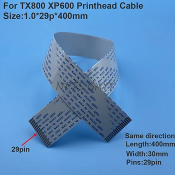 5 KS 29Pin 40 cm FFC Ploché Dátum Kábel XP600 tlačovej hlavy Káble Pre Epson TX800 TX820 XP600 tlačovú Hlavu lanové UV Solventná Tlačiareň