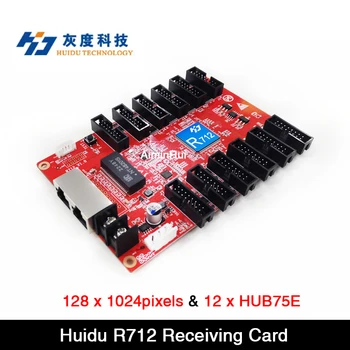 Huidu HD-R712 Obdržaní Karty Prácu S HD-T901 ,HD-C16C ,HD-A3 , HD-VP210, 12 x HUB75E Port ,128 * 1024pixels