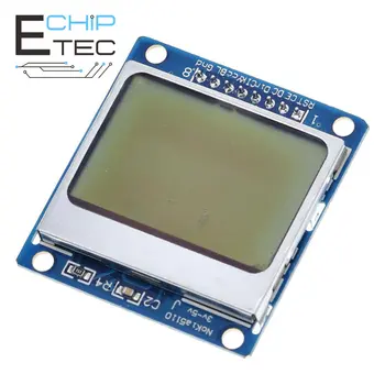 Doprava zadarmo, LCD Modul Monitor Modré podsvietenie adaptér PCB 84*48 84x84 lcd5110 Nokia 5110 Obrazovky pre Arduino