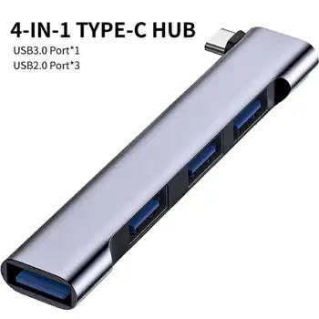 4in1 USB C HUB Univerzálny Kompaktný Mini USB2.0/USB3.0 Dokovacej Stanice PD vysokorýchlostné USB Hub pre Príslušenstvo k Počítačom