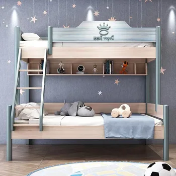 Chlapec dievča dieťa posteľ detský spálne nábytok vysokej kvality, moderného deti miest modrá a ružová jedno Dieťa cartoon manželská posteľ