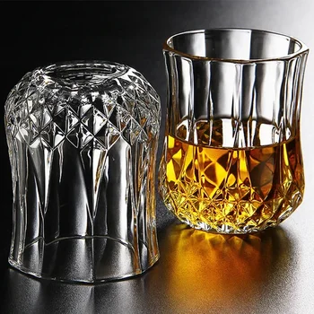 Hellodream Whisky Sklo 1 Ks staromódnou bez Olova Crystal Alkohol alebo Škótskej Okuliare,6.76 oz
