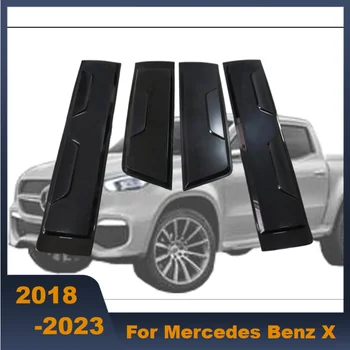 Kvalitné Auto Strane ABS Dvere Tvarovanie Tela Pásy Streamer Chránič Kryt Auta Výbava vhodné Na Mercedes Benz X 2018+
